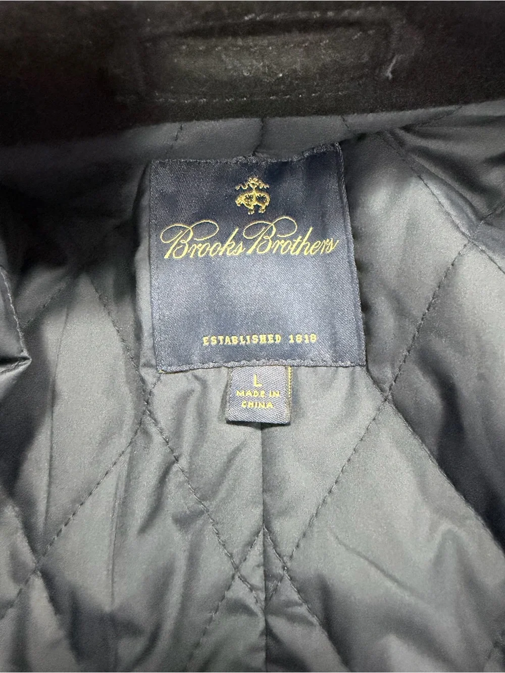 Brooks Brothers Navy Double-Breasted Pea Coat